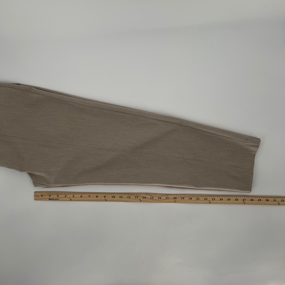 J. Jill Women Tapered Leg Elastic Back Trouser Pant Size 16 Taupe Career Modest - Picture 10 of 12